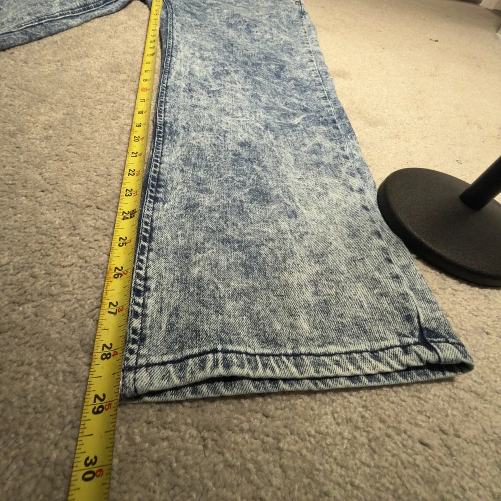 Levi's 541 Athletic Taper Jeans Mens 40x30 Blue Excellent Acid Wash Denim